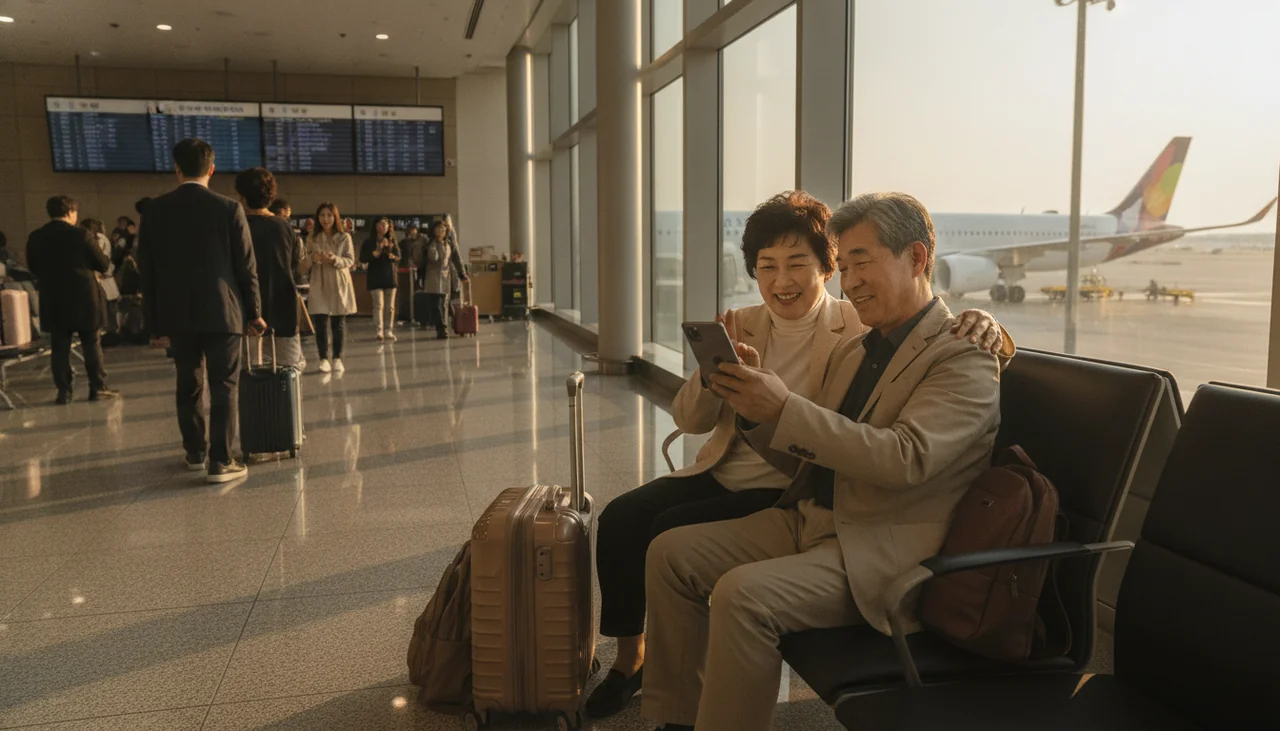 해외 공항 출국장