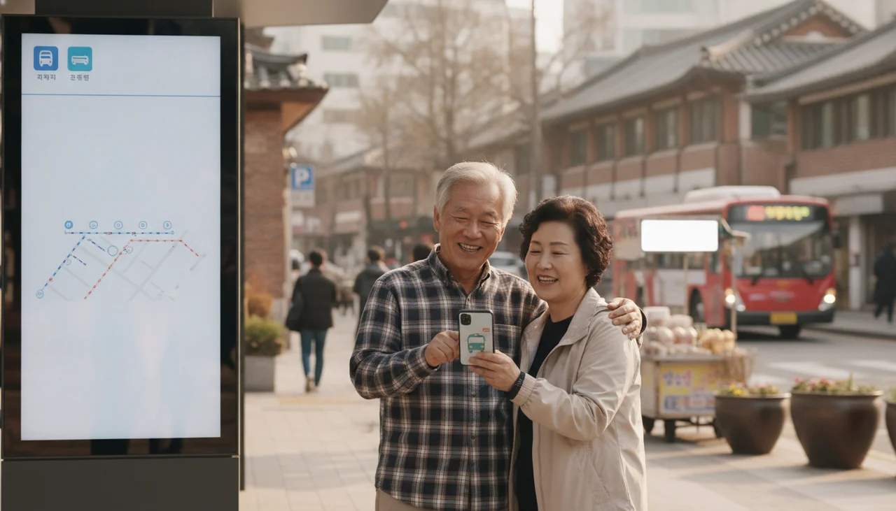 버스 정류장 표지판