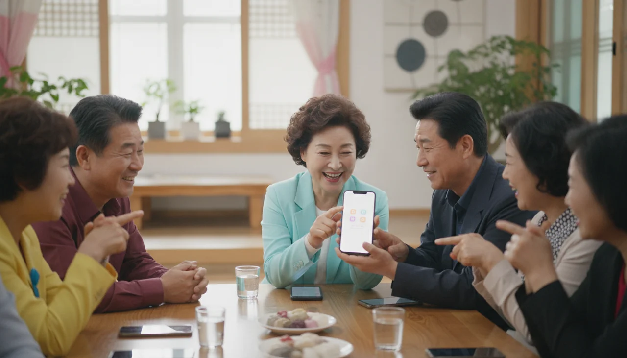 손가락으로 스마트폰 터치하는 모습
