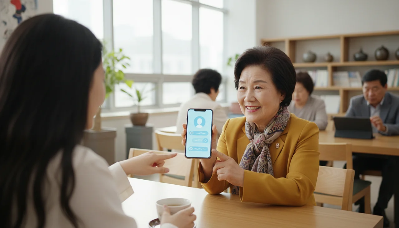 AI 챗봇 화면